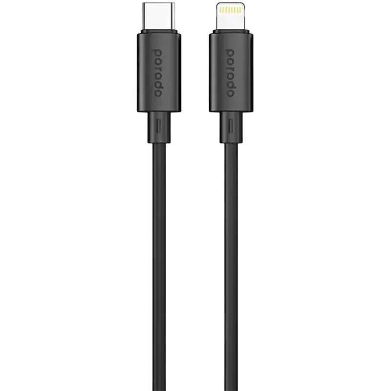 Porodo Blue 27W PD Type C to Lightning PVC Cable 1.2M Mascom International.webp